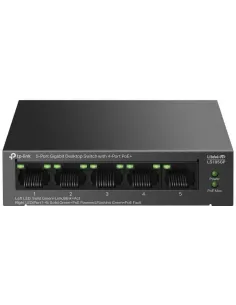 TP-Link LS105GP Switch 5 Puertos Gigabit 10/100/1000 Mbps Metálico No Administrado-RED64328