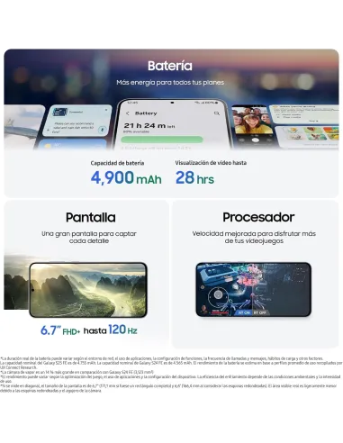 Smartphone Samsung Galaxy S25 FE 8GB/256GB Azul Marino