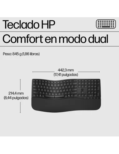 Combo de Teclado y Ratón HP 685 Comfort Negro