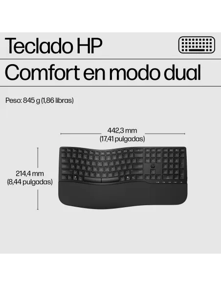 Combo de Teclado y Ratón HP 685 Comfort Negro