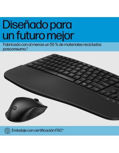 Combo de Teclado y Ratón HP 685 Comfort Negro