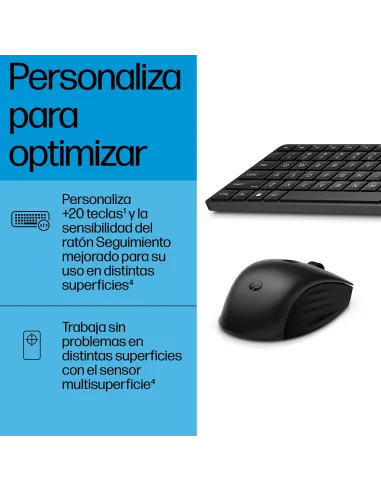 Combo de Teclado y Ratón Inalámbricos HP 655 Negro