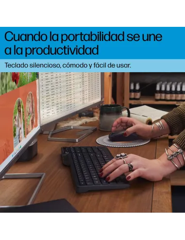 Teclado inalámbrico de Modo Dual HP 475