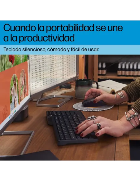Teclado inalámbrico de Modo Dual HP 475