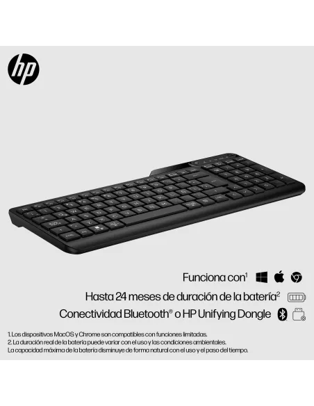 Teclado inalámbrico de Modo Dual HP 475