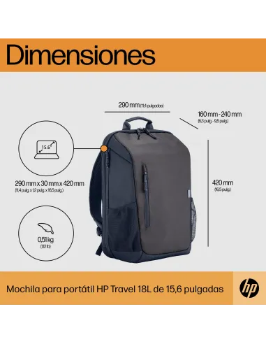 Mochila HP Travel Gris
