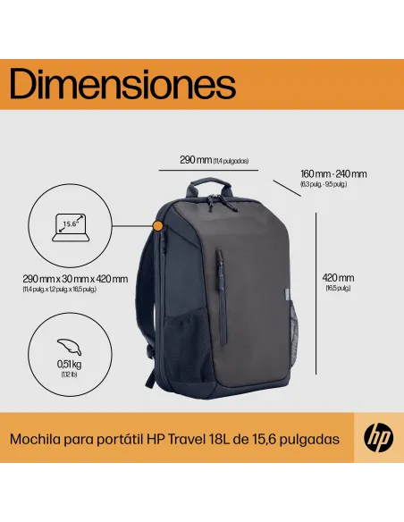 Mochila HP Travel Gris
