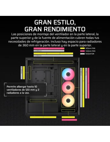 Torre Corsair 3500X RS-R ARGB Negro