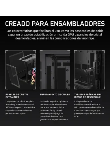 Torre Corsair 3500X RS-R ARGB Negro