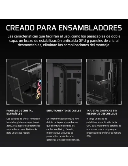 Torre Corsair 3500X RS-R ARGB Negro