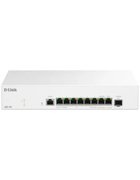 D-Link DBR-700 Router 2,5G Dual WAN Gigabit Ethernet VPN Firewall  Blanco