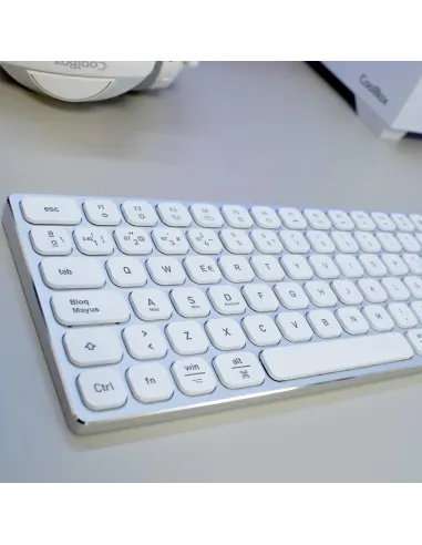 Teclado CoolBox Moonlight Key B431 Blanco Retroiluminado