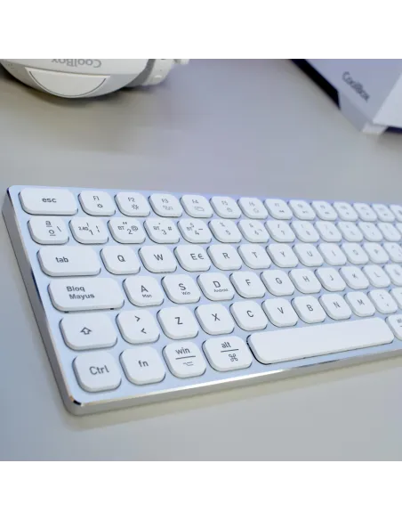Teclado CoolBox Moonlight Key B431 Blanco Retroiluminado