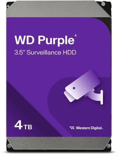 Western Digital Purple 4TB 3.5 SATA 6Gb-s para Sistemas de Videovigilancia NVR y DVR