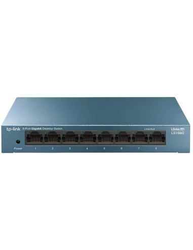 TP-Link LS108G Switch 8 Puertos Gigabit 10/100/1000 Mbps Metálico No Administrado