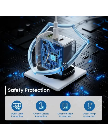 Cargador GaN 65W Ewent EW1331