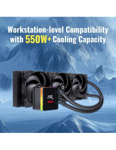 Kit de refrigeración líquida Enermax Liqtech XTR 360mm Negro