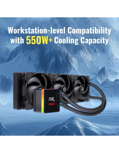 Kit de refrigeración líquida Enermax Liqtech XTR 360mm Negro