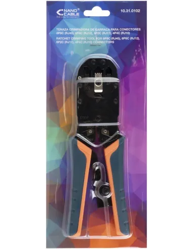 Nanocable Crimpadora para RJ10/RJ11/RJ12/RJ45