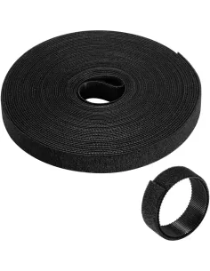Ewent EW1563 Velcro Nylon 10m x 15mm Reutilizable Multiusos Negro-1405245