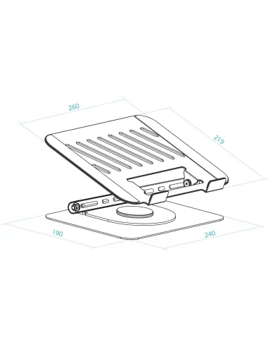 Soporte Elevador TooQ PH-DAFNE-S