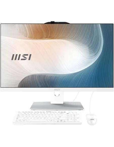 MSI AIO MODERN AM242P 12M-645EU  Intel Core i5-1235-16GB-512GB SSD-23.8 FreeDOS Blanco