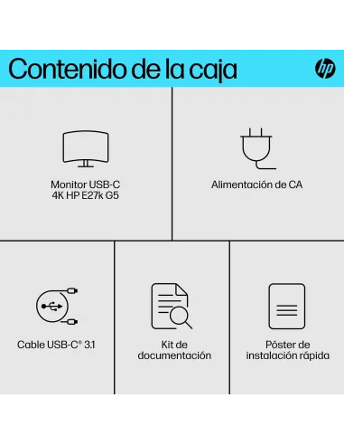 Monitor HP E-Series E27k G5 27" 4K 60Hz