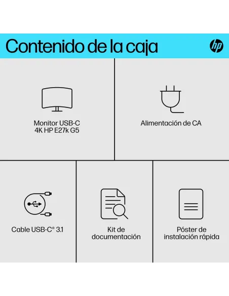 Monitor HP E-Series E27k G5 27" 4K 60Hz