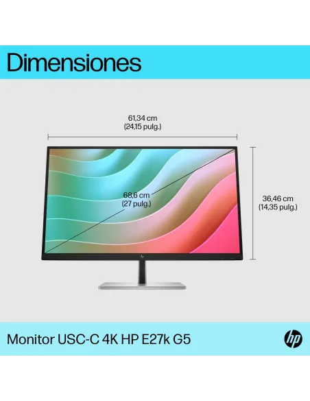 Monitor HP E-Series E27k G5 27" 4K 60Hz
