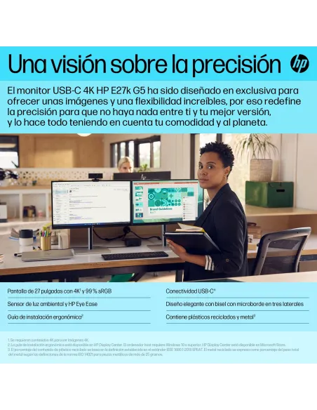 Monitor HP E-Series E27k G5 27" 4K 60Hz