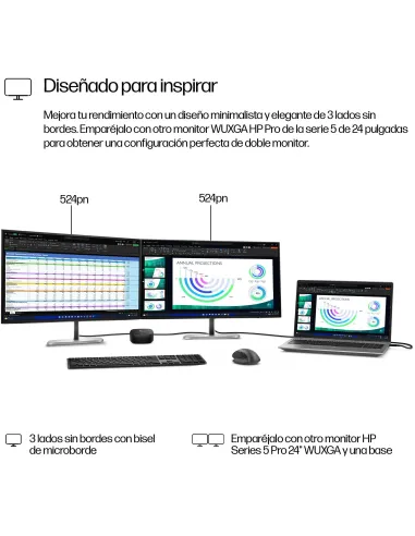 Monitor HP Series 5 Pro 524PN 24"