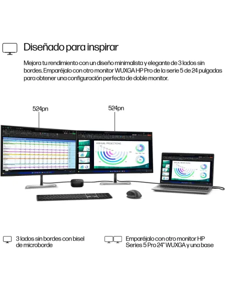 Monitor HP Series 5 Pro 524PN 24"