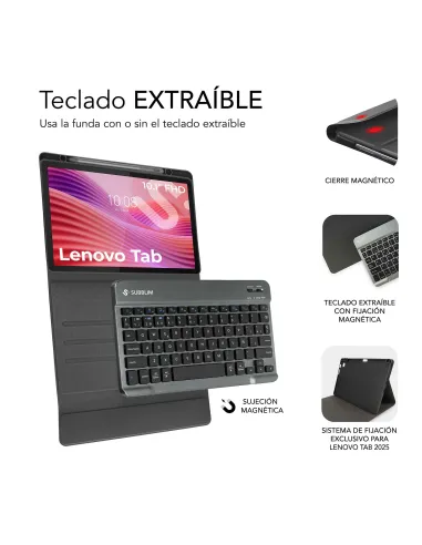 Funda con Teclado SUBBLIM KeyTab Pro BT Lenovo TAB 2025
