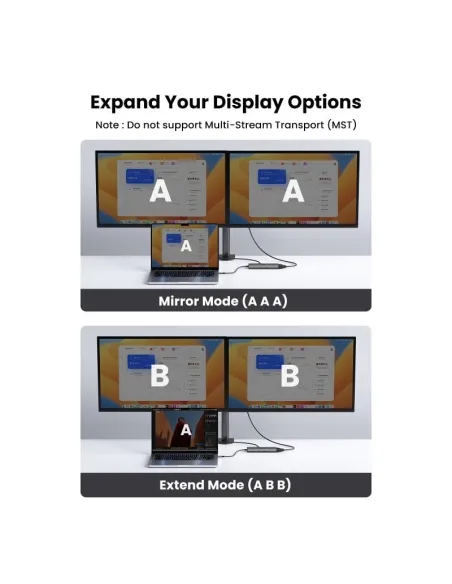 HUB USB-C UGREEN 45520 11 en 1 base de acoplamiento