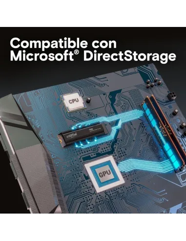 Crucial T500 SSD M.2 1TB PCIe Gen 4 con Disipador