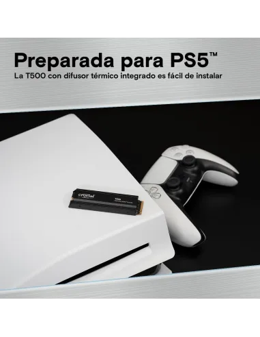 Crucial T500 SSD M.2 1TB PCIe Gen 4 con Disipador