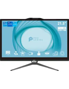 MSI Pro AP222T-435EU Intel Pentium G7400/4GB/128GB/21.5" Táctil W11 Pro Negro-PPCAIO0748