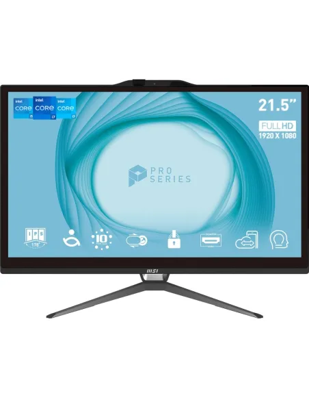 MSI Pro AP222T-435EU Intel Pentium G7400/4GB/128GB/21.5" Táctil W11 Pro Negro