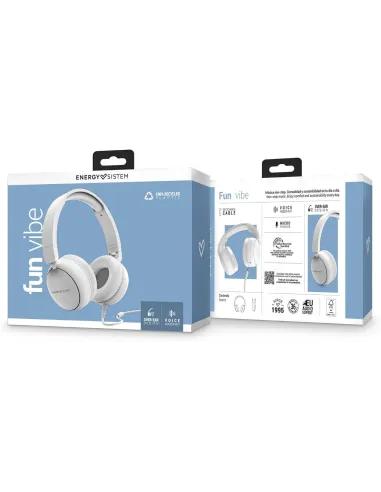 Auriculares Energy Sistem FunVibe blancos