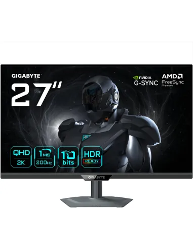 Gigabyte G27Q2 27” 2K QHD 200Hz Monitor Gaming Compatible con G-Sync, FreeSync Premium, HDR10
