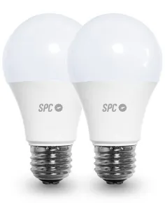 SPC Aura 1050 Bombilla Inteligente 10W E27 Regulable Multicolor 2 Unidades-ELEC50868