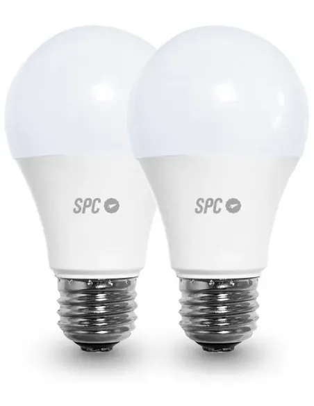 SPC Aura 1050 Bombilla Inteligente 10W E27 Regulable Multicolor 2 Unidades