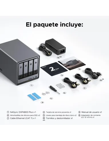 Servidor NAS Ugreen NASync DXP4800 Plus