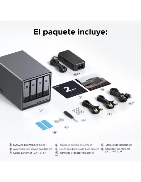 Servidor NAS Ugreen NASync DXP4800 Plus