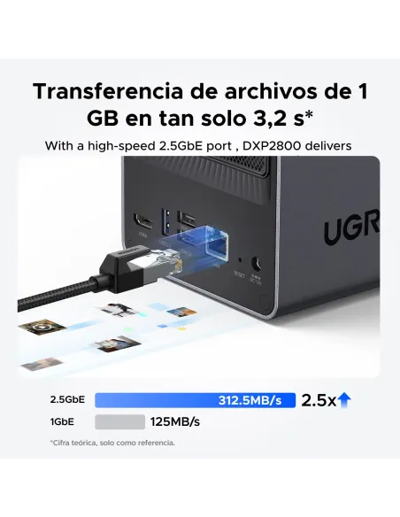 Servidor NAS Ugreen NASync DXP2800 2 bahías