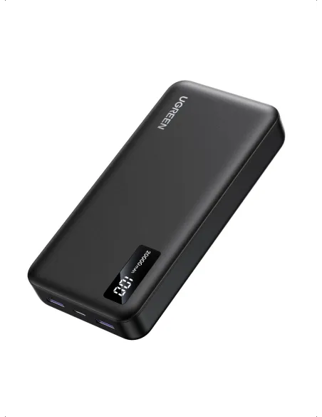Ugreen 25683 Power Bank 20000 mAh Negro con Pantalla LED Compatible con iPhone 17 Pro, Galaxy S25 Ultra, Pixel 10
