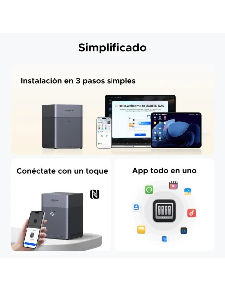 NAS UGREEN NASync DH4300 Plus para 4 bahías