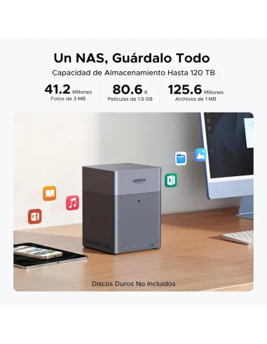 NAS UGREEN NASync DH4300 Plus para 4 bahías