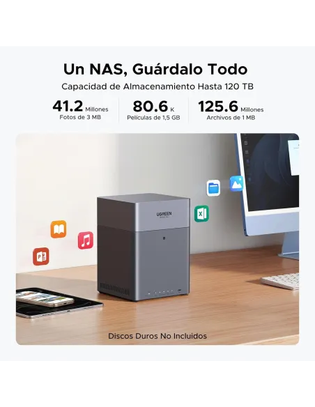NAS UGREEN NASync DH4300 Plus para 4 bahías