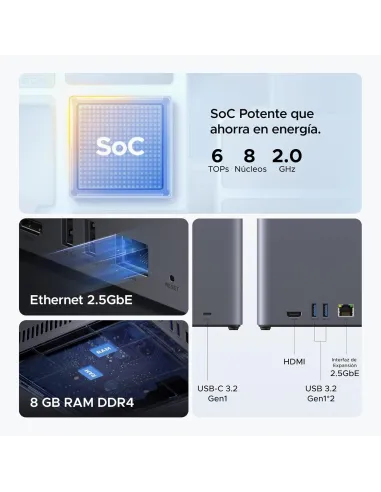 NAS UGREEN NASync DH4300 Plus para 4 bahías